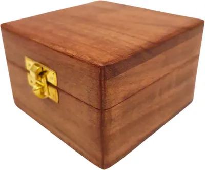 Produktbild von Holzkiste 6 x 6 x 4 cm - DNU-017