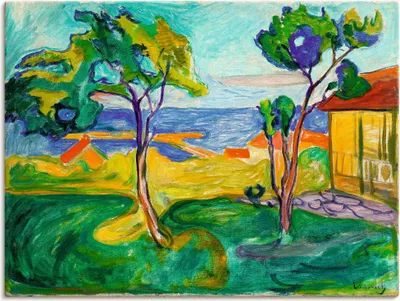 Produktbild von ARTland Leinwandbild Der Garten in Asgardstrand. 1904-05 Größe: 40x30 cm