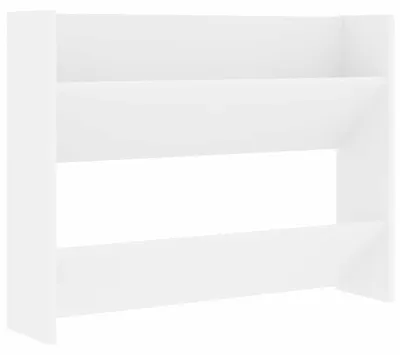 Zdjęcie produktu dla vidaXL Ścienna szafka na buty biała 80x18x60 cm materiał drewnopochodny