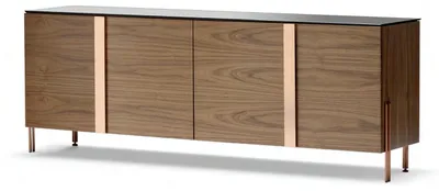 Immagine prodotto di Elegante console in legno marrone dal design raffinato