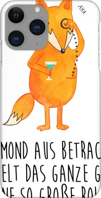 Produktbild von Mr. & Mrs. Panda Iphone 11 Pro Handyhülle Fuchs Lord - Weiß - Geschenk, Schick, Spruch Lustig, Motivation, Mond, Monokel, Handy Case, Premium Kunststoff, Neugierig