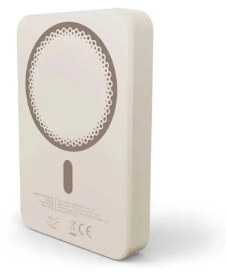 Produktbild von Energy Sistem Magnetic Powerbank 10000 mAh, 10000 mAh, Power Delivery, Kabelloses Aufladen, Champagner