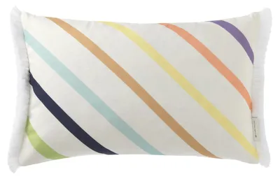 Image de Tom Tailor Housse de coussin décoratif Fringed Diagonal multicolor 30x50cm
