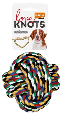 Image de Karlie Baumwolball - Jouet pour chien - Coton - Multicolore - diam.8,5 cm