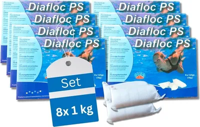 Produktbild von 8 x 1 kg Flockkartusche für Pools