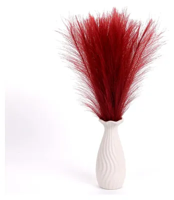 Produktbild von Pampasgras, 55 cm Deko, künstliches Pampasgras für die Heimdekoration (Weinrot, 20 Stück)