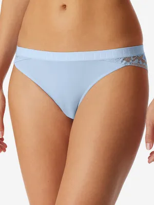Image de ELLE Slip brésilien pour femmes, lot de 6 ELLE LACE - couleurs assorties - taille S