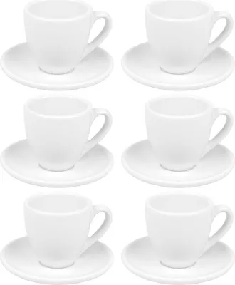 Immagine prodotto di Könitz Espressotassen 6er Set CoffeeBar, Tassen, Porzellan, Weiß, 70 ml, 17 5 700 0003