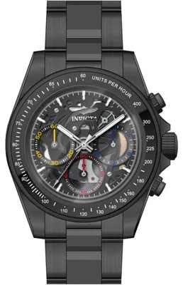 Zdjęcie produktu dla Invicta Speedway 50273 Zegarek Męski - Mechanizm Kwarcowy - Stal Nierdzewna z Czarną Tarcza - 39 mm