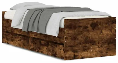 Obrázok produktu pre vidaXL Rám postele so zásuvkami údený dub 90x190 cm