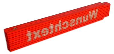 Produktbild von 2m Zollstock mit Gravur und Wunschtext