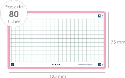 Produktbild von Oxford 400133857, Pink, 75 mm, 125 mm, 80 Stück(e), Frankreich