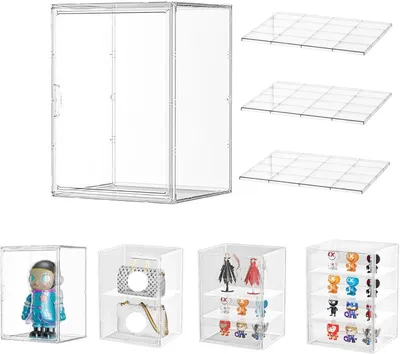 Productafbeelding van Acryl vitrine 30 x 25 x 40 cm, voor verzamelaars, met deur, voor modelauto's