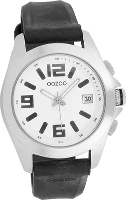 Produktbild von Oozoo Leder Herren Uhr matt Analog Quarzuhr Armband schwarz Timepieces D2UOC3167A