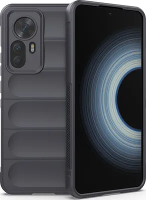 Produktbild von Mobigear Bumpy  Xiaomi 12T Hülle Flexibles TPU Backcover - Charcoal
