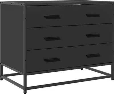 Obrázek produktu pro vidaXL Zásuvková skříňka černá 70x41x56 cm materiál na bázi dřeva