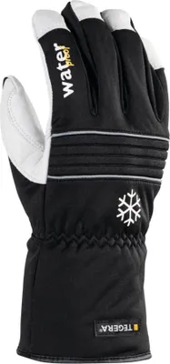 Produktbild von Ejendals TEGERA 296, Werkstatthandschuhe, Schwarz, Weiß, Erwachsener, Erwachsener, Gefrierbeständig, Kratzresistent, Latex, Leder, Polyester