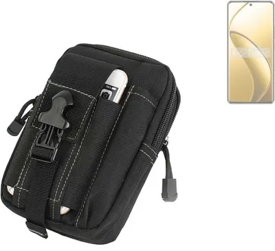 Produktbild von K-S-Trade Gürtel Tasche kompatibel mit Realme 12 Pro+ Gürteltasche Holster Schutz Hülle Handy Hülle Smartphone outdoor Handy-Hülle schwarz