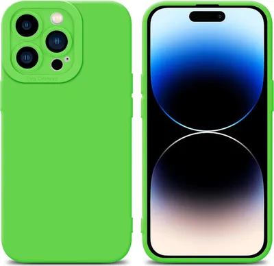 Immagine prodotto di Custodia Cadorabo per Apple iPhone 14 PRO custodia protettiva in silicone TPU verde custodia per telefono cellulare