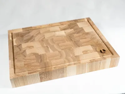 Obrázek produktu pro Solidchoice – Masivní dřevěná krájecí a servírovací prkénko o rozměrech 40 x 30 cm