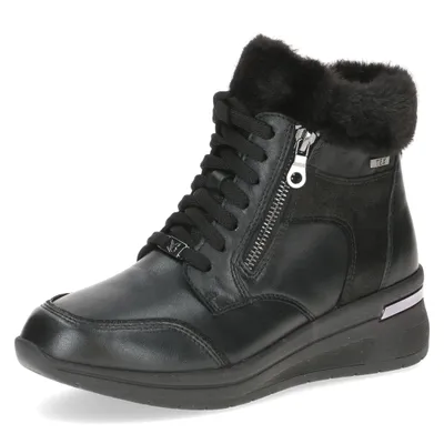 Zdjęcie produktu dla Caprice damskie eleganckie buty za kostkę z ciepłą podszewką 9-26105-43 czarny