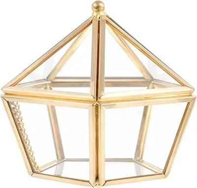 Produktbild von Geometrisches Gläsernes Terrarium für Blumentöpfe und Dekoration