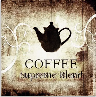 Produktbild von ARTland Glasbild Kaffee Größe: 20x20 cm