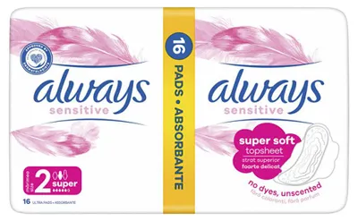 Produktbild von Always Damenbinden Ultra Sensitive Super Plus 16 Stück
