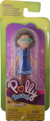 Immagine prodotto di Bambola singola Polly Pocket SHANI con vestito blu e occhiali FWY21
