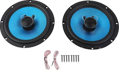 Zdjęcie produktu dla 6,5-calowy 2-drożny głośnik koncentryczny do samochodu, 30 W, 4 Ohm, pełnozakresowy głośnik HiFi, system stereo do drzwi