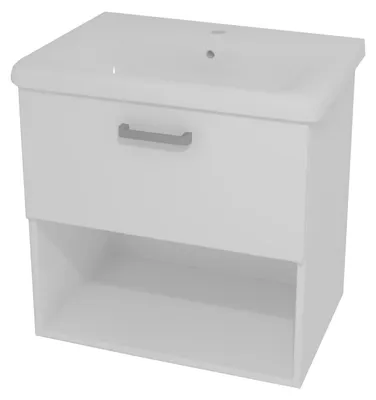 Imagen del producto de Armario Kolpa EVELIN con lavabo, modelo OUE 65 II, color blanco