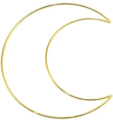 Imagen del producto de Anillos metálicos para atrapasueños, color dorado, 2 unidades, 15 cm de diámetro, para macramé