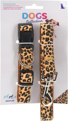 Zdjęcie produktu dla Obroża Dla Psa Ze Smyczą Leopard