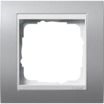 Produktbild von GIRA 0211326 - Aluminium - Weiß - Schraubenlos - 90 mm - 90 mm - 1,14 cm - 1 Stück(e)