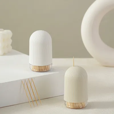 Produktbild von INF Moderner Zahnstocherhalter – stilvolle und praktische Aufbewahrung Beige