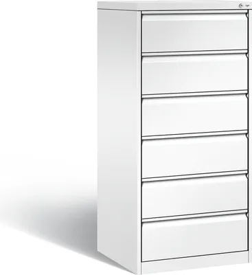 Produktbild von CP C 2000 Acurado Karteischrank verkehrsweiß 6 Schubladen 55,3 x 59,0 x 135,7 cm