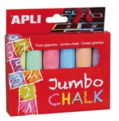Produktbild von APLI Kids 14367, 6 Stück(e), Blau, Grün, Lila, Orange, Rot, Gelb, 6 Farben