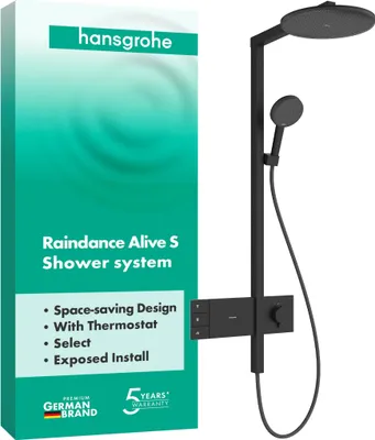 Produktbild von hansgrohe Raindance Alive S Duschsystem 300 rund, 2 Strahlarten, mit ShowerSelect Comfort