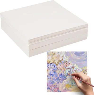 Immagine prodotto di Carta per acquerello quadrata, 10 x 10 cm - Confezione da 60 fogli