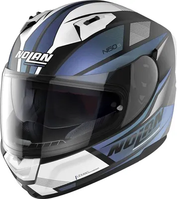 Produktbild von Nolan N60-6 Downshift Helm, schwarz matt/blau, XL (62)