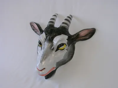 Produktbild von Erwachsenen Maske mit Gummizug Ziege