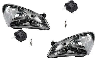 Produktbild von Scheinwerfer passend für Seat MII 10/11- + H4 Leucht. Links Rechts m. Stellmotor 1SL941015F 1SL941016F 8L0941295B 8L0941295A Johns