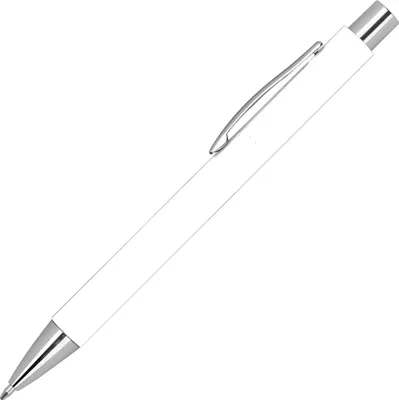 Produktbild von 10 Kugelschreiber aus Papier / Farbe: weiß