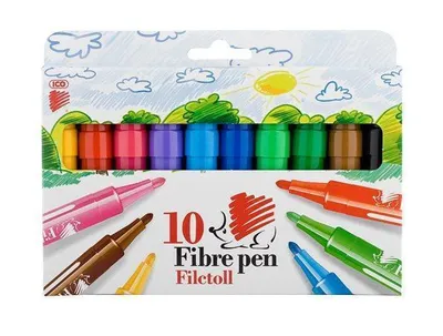 Obrázok produktu pre Popisovače, 10 farieb, 1 mm, ICO