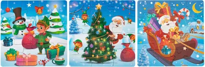 Zdjęcie produktu dla Puzzle świąteczne 3 w 1