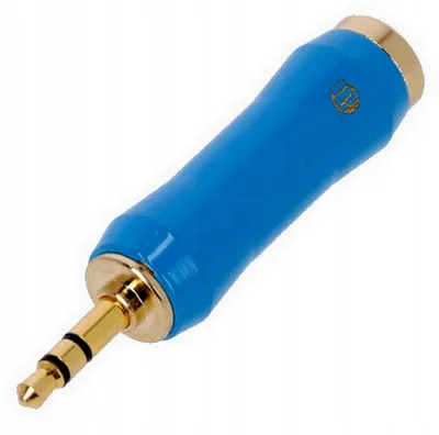 Produktbild von Adam Hall K4AJF3MM3GBLU Audio-Adapter 3,5mm auf 6,3mm Stereo