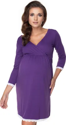 Zdjęcie produktu dla PeeKaBoo koszula nocna ciążowa dla kobiet Najjaśniejszy fioletowy L/XL