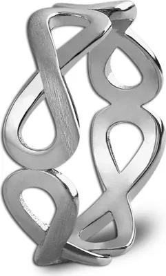 Imagen del producto de Anillo SilberDream, plata de ley 925, talla 60, diseño "infinito", joyería auténtica para mujer, modelo SDR401J60