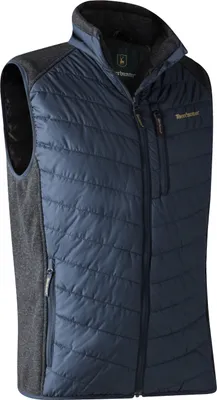 Produktbild von Deerhunter Moor Wattierte Weste mit Strick, Jagdweste in verschiedenen Farben, Farbe:Dark Blue, Größe:L