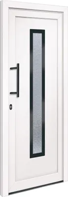 Produktbild von vidaXL Haustür Weiß 88x200 cm PVC